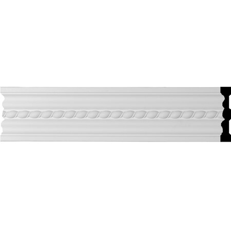 Ekena Millwork SAMPLE - 5"H x 7/8"P x 12"L Orleans Rope Chair Rail or Casing Moulding SAMPLE-MLD05X00OL